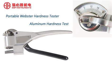 webster aluminum hardness tester|webster hardness tester w 20.